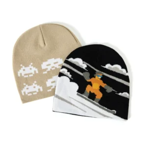 OEM Print Jacquard Graphic Beanie