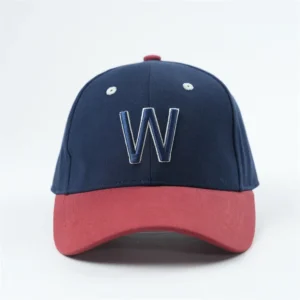 6 Panel Different Tone Cotton Baseball Caps Custom Embroidery Structured Hats