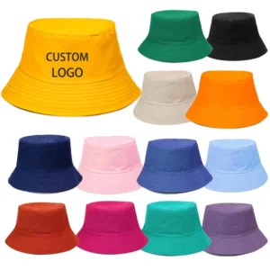 HB0001 Outdoor Embroidery Summer Unisex Fishing Cap veracap Custom Yellow Knit Cotton Fisherman Bucket Hat
