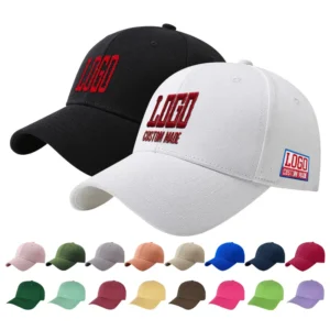 Hot Sale Factory Low MOQ Fast Sample Custom Embroidery Logo 6 Panel Gorras Cotton Caps Promotion Baseball Caps Hats