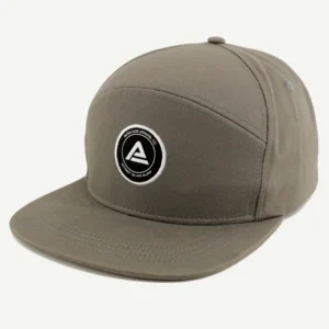 Custom Logo Embroidery Private Label Cotton Flat Brim Cap Woven Patch Snapback Hat