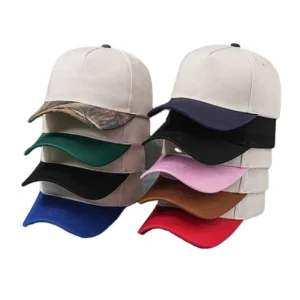 5 Panel Cotton Baseball Cap Two Tone Unisex Casualolesale