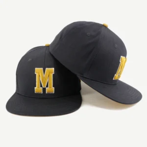 Custom Logo Cotton 6 Panel 3d Embroidery Flat Brim Stretch Fitted Hat Snapback Cap