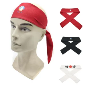 Fancy Red Customized Cotton Japanese Hachimaki Tradition Headband