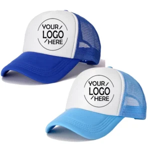 Wholesale Sky Blue Mesh Trucker Hat Rhinestone Baseball Cap
