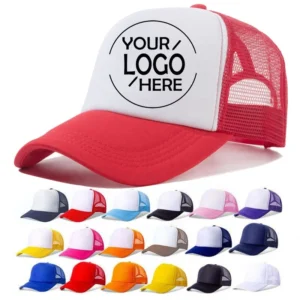 Wholesale Red Mesh Trucker Hat Rhinestone Baseball Cap