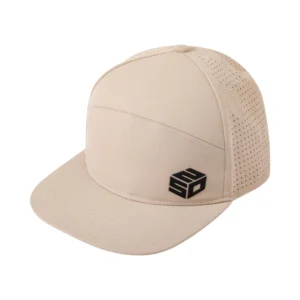 Customized Sporty Character Nylon Golf Hats Breathable Waterproof Mesh Fabric Outdoor Travel Baseball Cap Glue Pressing Logo