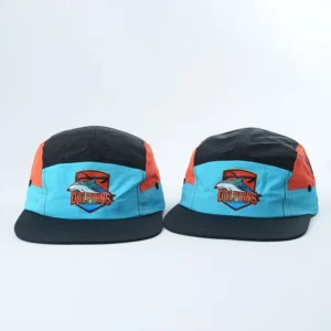 Nylon Panel Camp Hats Printed Logos Sports Hat Light Weight Colorful Little Curved Brim