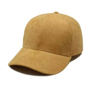 High Quality Panel Vintage Corduroy Hats Outdoor Sport Flat Bill Gorras Embroidery Logo Dad Hat