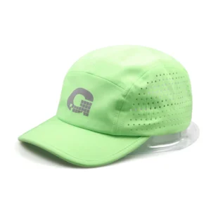 Premium Women Recycled Polyester Material Low Profile Waterproof Panel Running Caps Hats